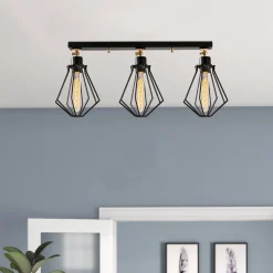 Hanglamp Oylat 3-Lichts Zwart