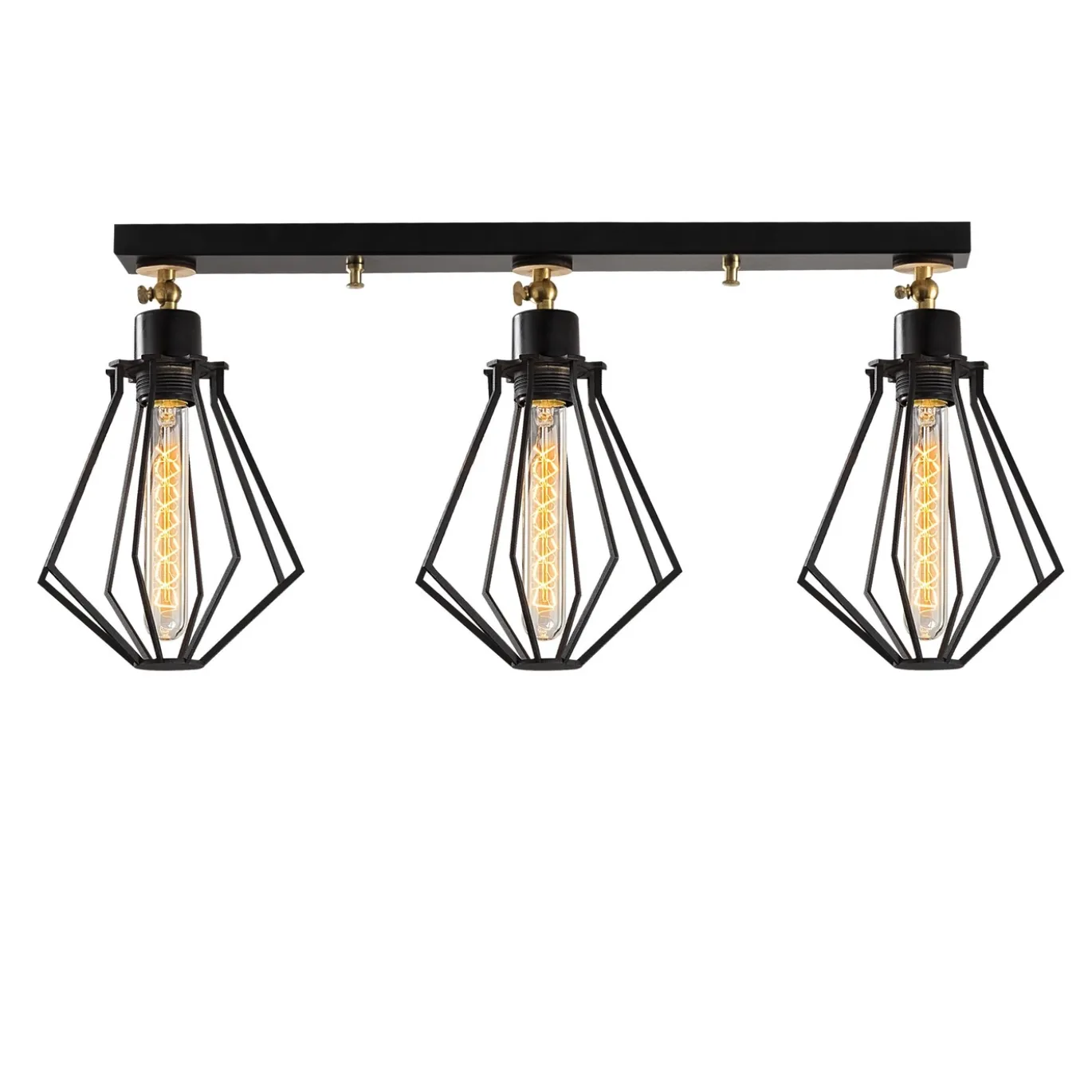 Hanglamp Oylat 3-Lichts Zwart