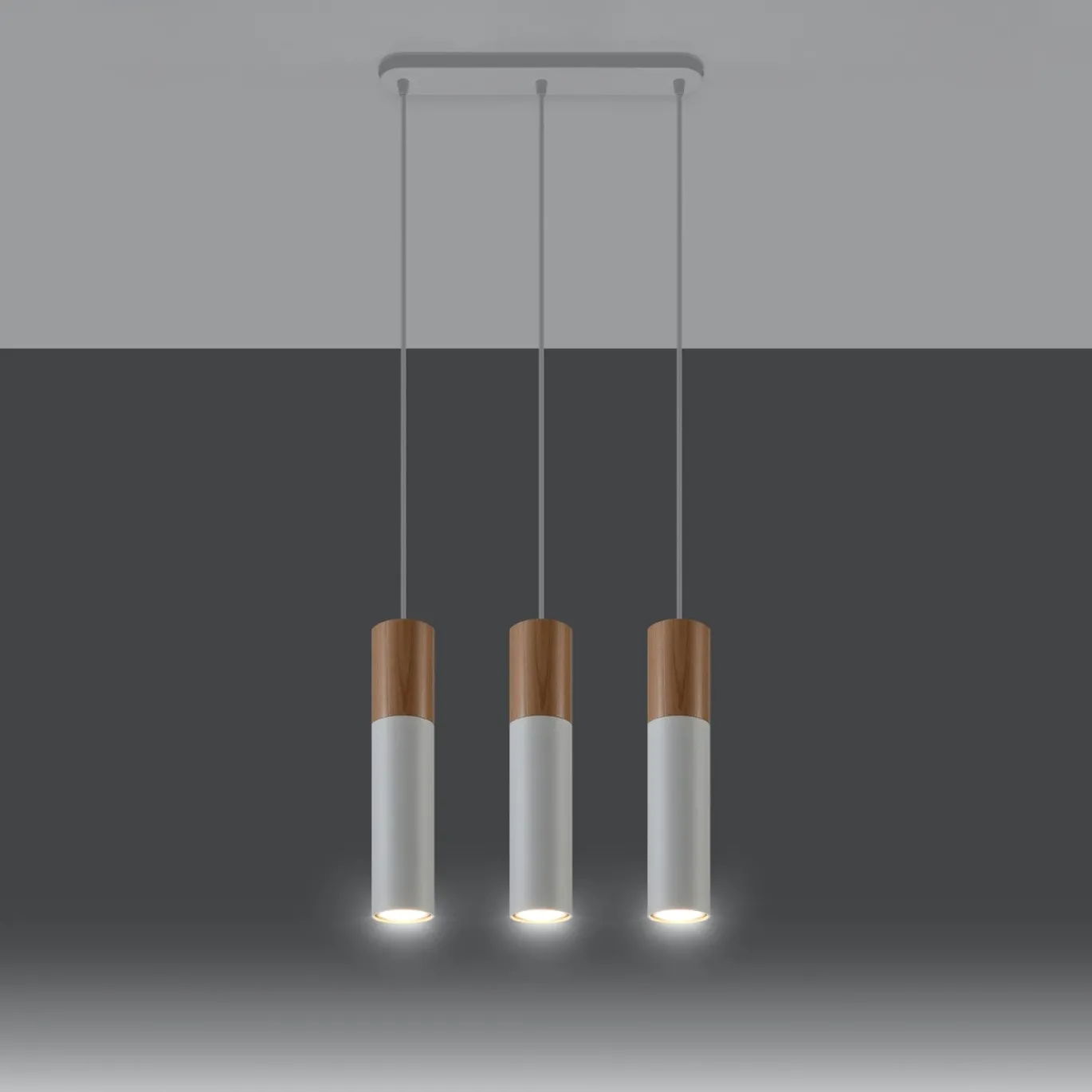 Hanglamp Pablo 3-Lichts Wit - Giga Meubel
