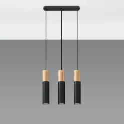 Hanglamp Pablo 3-Lichts Zwart - Giga Meubel