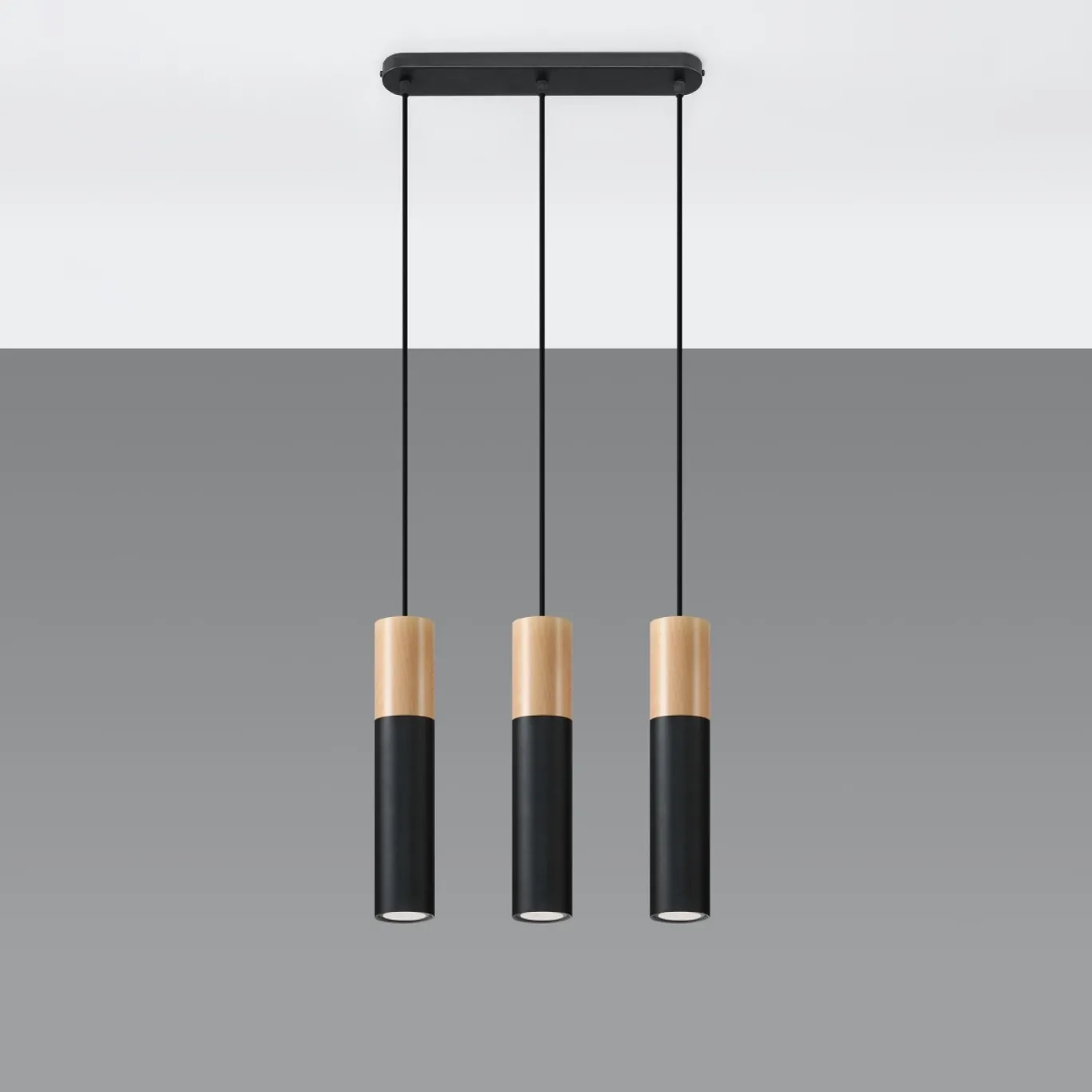 Hanglamp Pablo 3-Lichts Zwart - Giga Meubel
