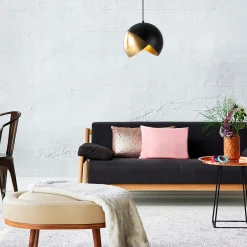 Hanglamp Pacman Zwart/Goud