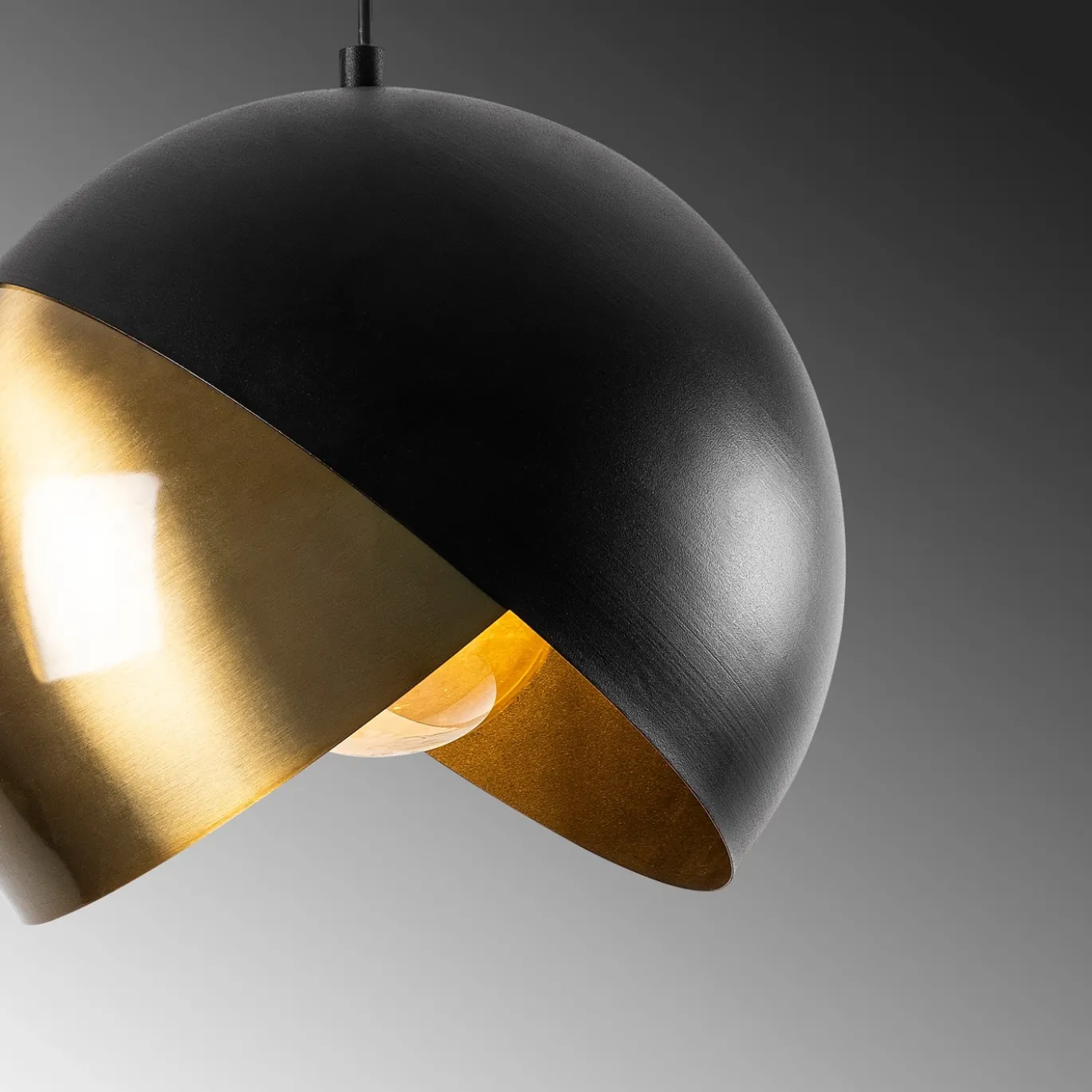 Hanglamp Pacman Zwart/Goud