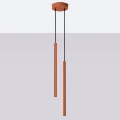 Hanglamp Pastelo 2-Lichts Getrapt Oker - Giga Meubel
