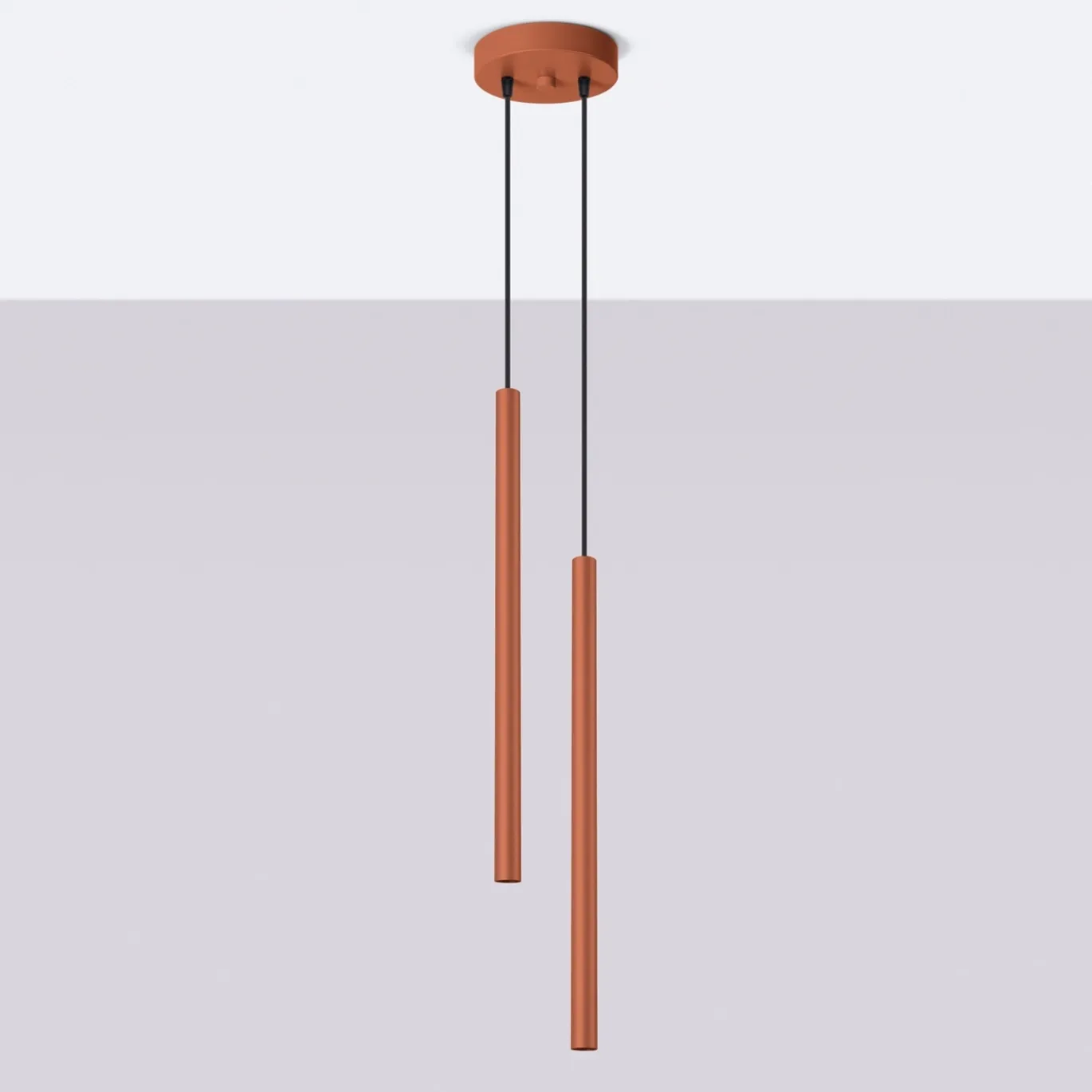 Hanglamp Pastelo 2-Lichts Getrapt Oker - Giga Meubel