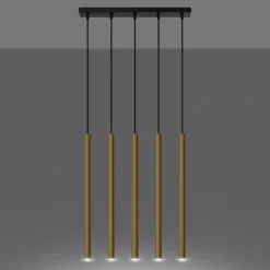 Hanglamp Pastelo 5-Lichts Goud - Giga Meubel