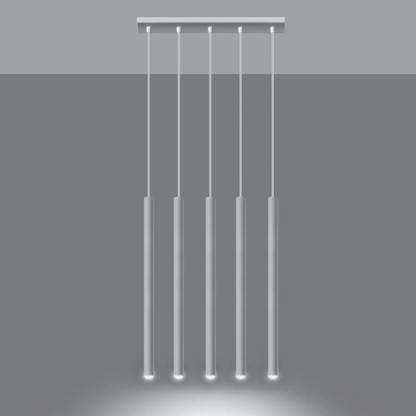 Hanglamp Pastelo 5-Lichts Wit - Giga Meubel