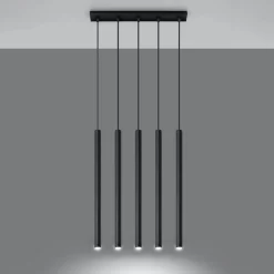 Hanglamp Pastelo 5-Lichts Zwart - Giga Meubel
