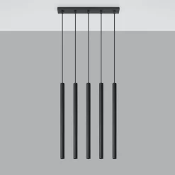 Hanglamp Pastelo 5-Lichts Zwart - Giga Meubel
