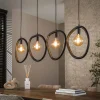 Hanglamp Pebble 4-Lichts Zwart - Giga Meubel
