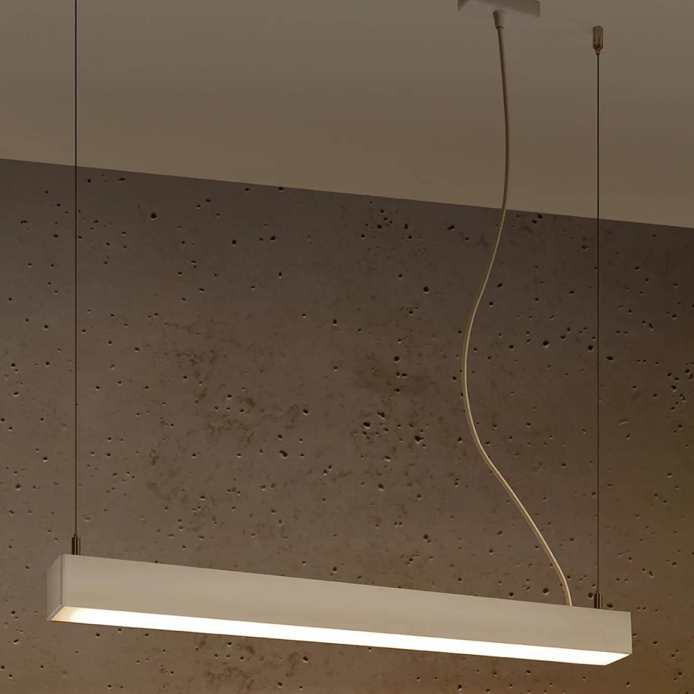Hanglamp Pinne Wit 3000K 67cm - Giga Meubel