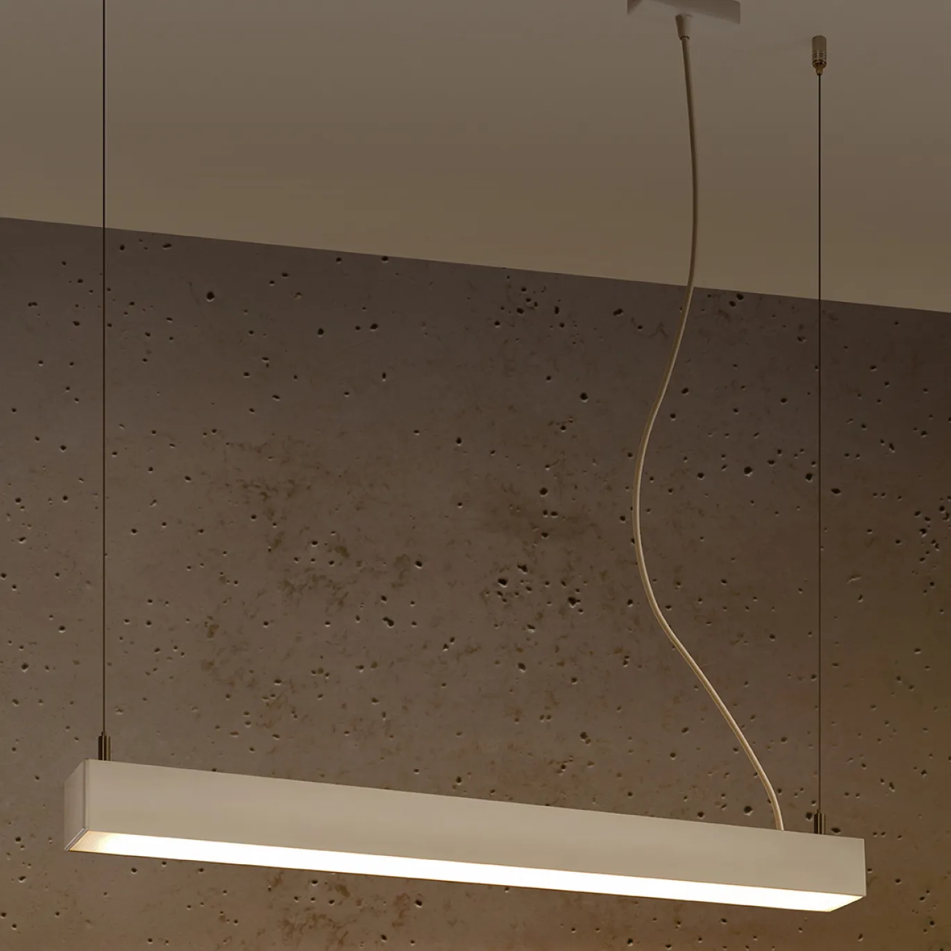 Hanglamp Pinne Wit 3000K 67cm - Giga Meubel