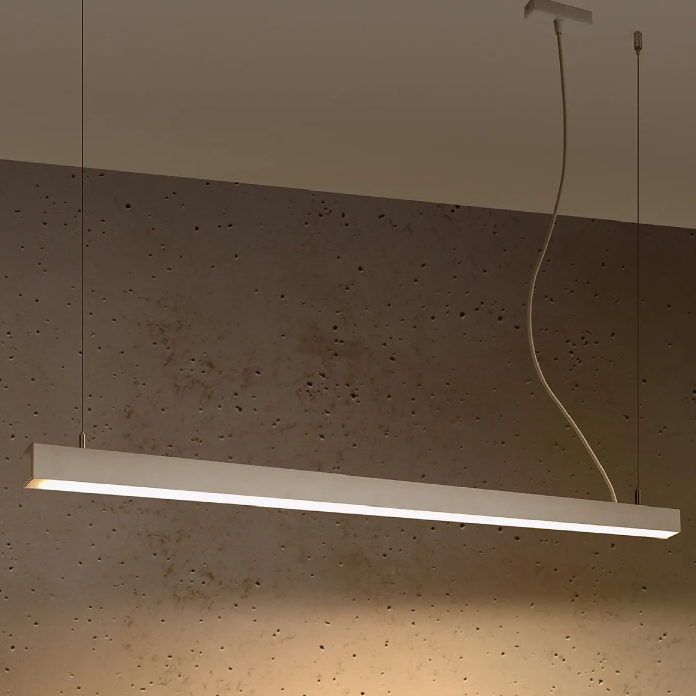 Hanglamp Pinne Wit 3000K 118cm - Giga Meubel