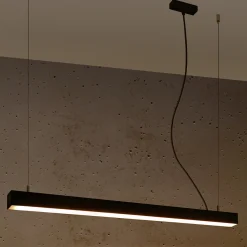 Hanglamp Pinne Zwart 3000K 90cm - Giga Meubel