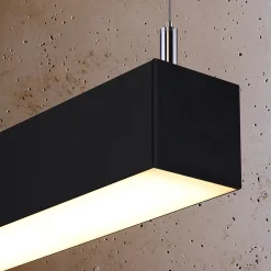 Hanglamp Pinne Zwart 3000K 90cm - Giga Meubel