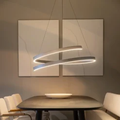 Hanglamp Remona Champagne Dimbaar Ø80cm - Giga Meubel