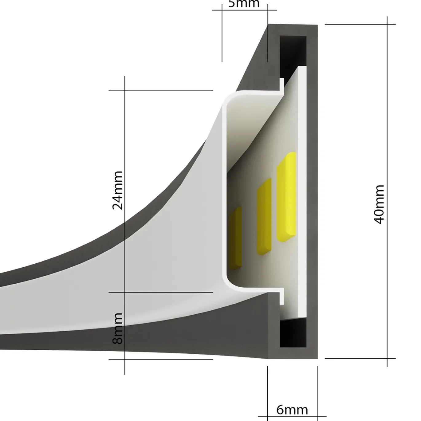 Hanglamp Rio Wit 3000K Ø55cm - Giga Meubel