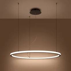 Hanglamp Risa Zwart LED Ø80cm - Giga Meubel