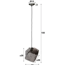 Hanglamp Rock Chrome - Giga Meubel