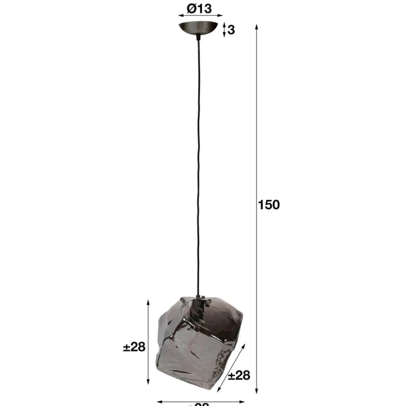 Hanglamp Rock Chrome - Giga Meubel