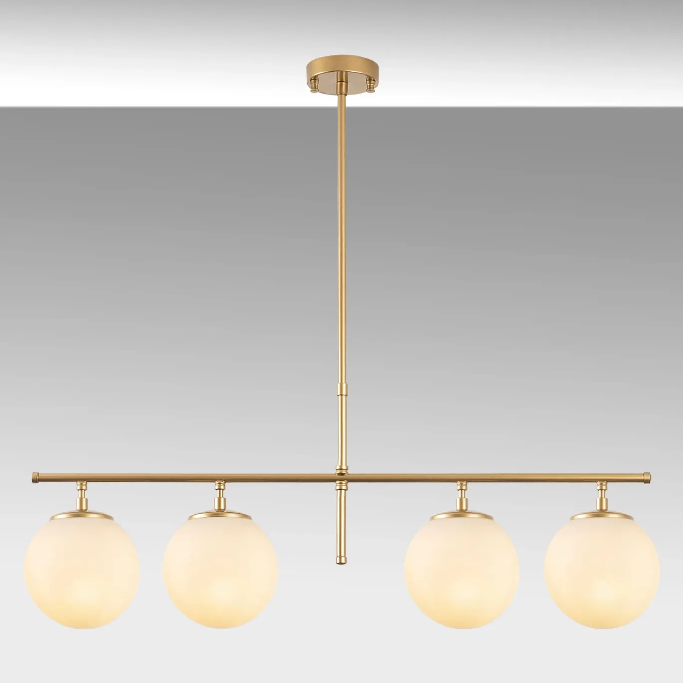 Hanglamp Roe 4-Lichts Shiny Goud
