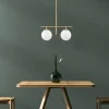 Hanglamp Roe Metaal Shiny Goud 2-Lichts