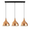 Hanglamp Saglam Funnel 3-Lichts Koper