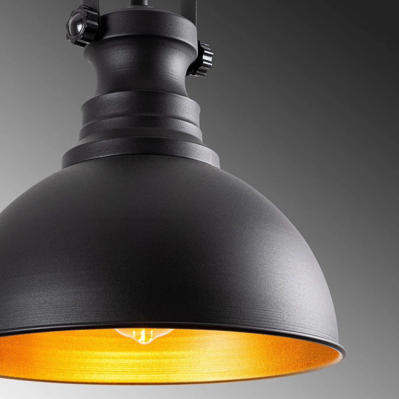 Hanglamp Saglam Spot Zwart Ø30cm