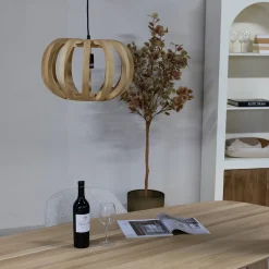 Hanglamp Samé Naturel Rond 38cm - Giga Meubel