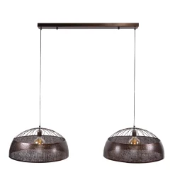 Hanglamp Screen Koper 2-Lichts Ø60cm - Giga Meubel