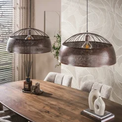 Hanglamp Screen Koper 2-Lichts Ø60cm - Giga Meubel