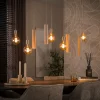 Hanglamp Senso 5+4-Lichts Beige - Giga Meubel