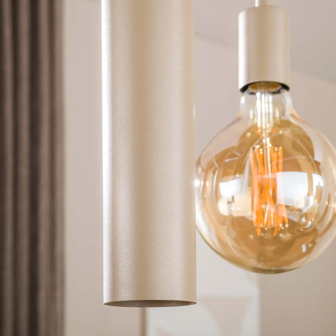 Hanglamp Senso 5+4-Lichts Beige - Giga Meubel