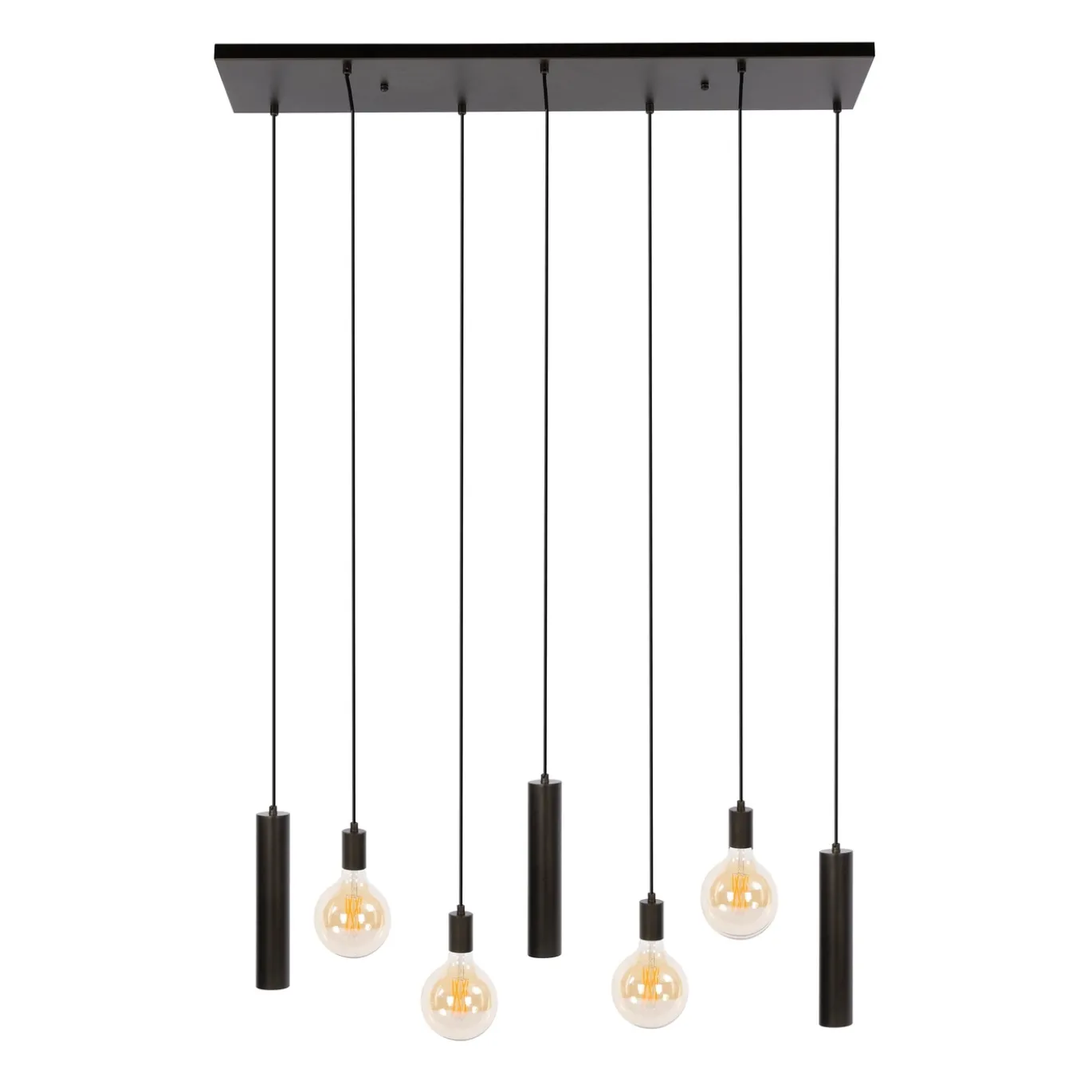 Hanglamp Senso 4+3-Lichts Sienna Bruin - Giga Meubel