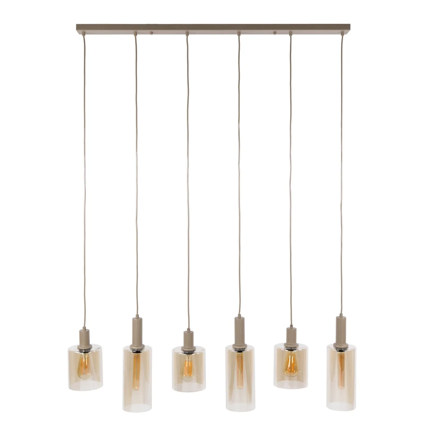 Hanglamp Sepiora 6-Lichts Beige - Giga Meubel