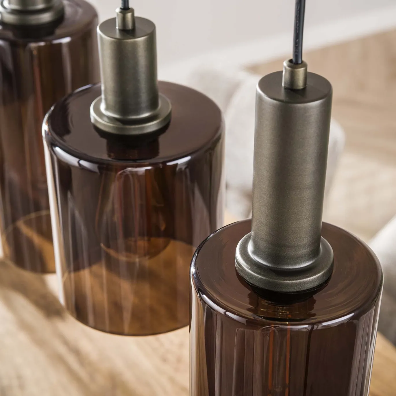 Hanglamp Sepiora 6-Lichts Bruin - Giga Meubel