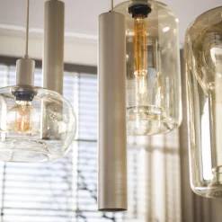 Hanglamp Serene 4+3-lichts Beige - Giga Meubel