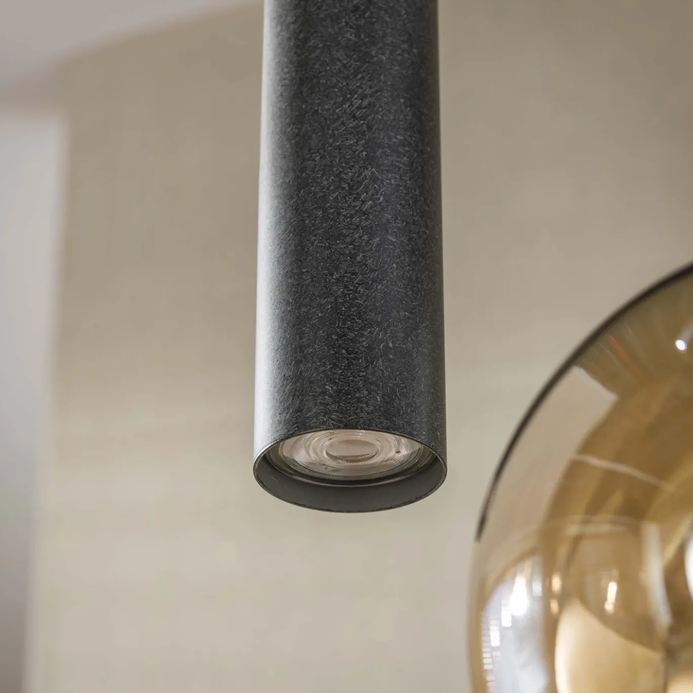 Hanglamp Sfera Tricolore Getrapt 5-lichts Artic Zwart - Giga Meubel