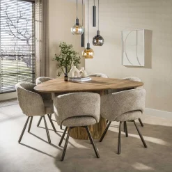 Hanglamp Sfera Tricolore Getrapt 5-lichts Artic Zwart - Giga Meubel