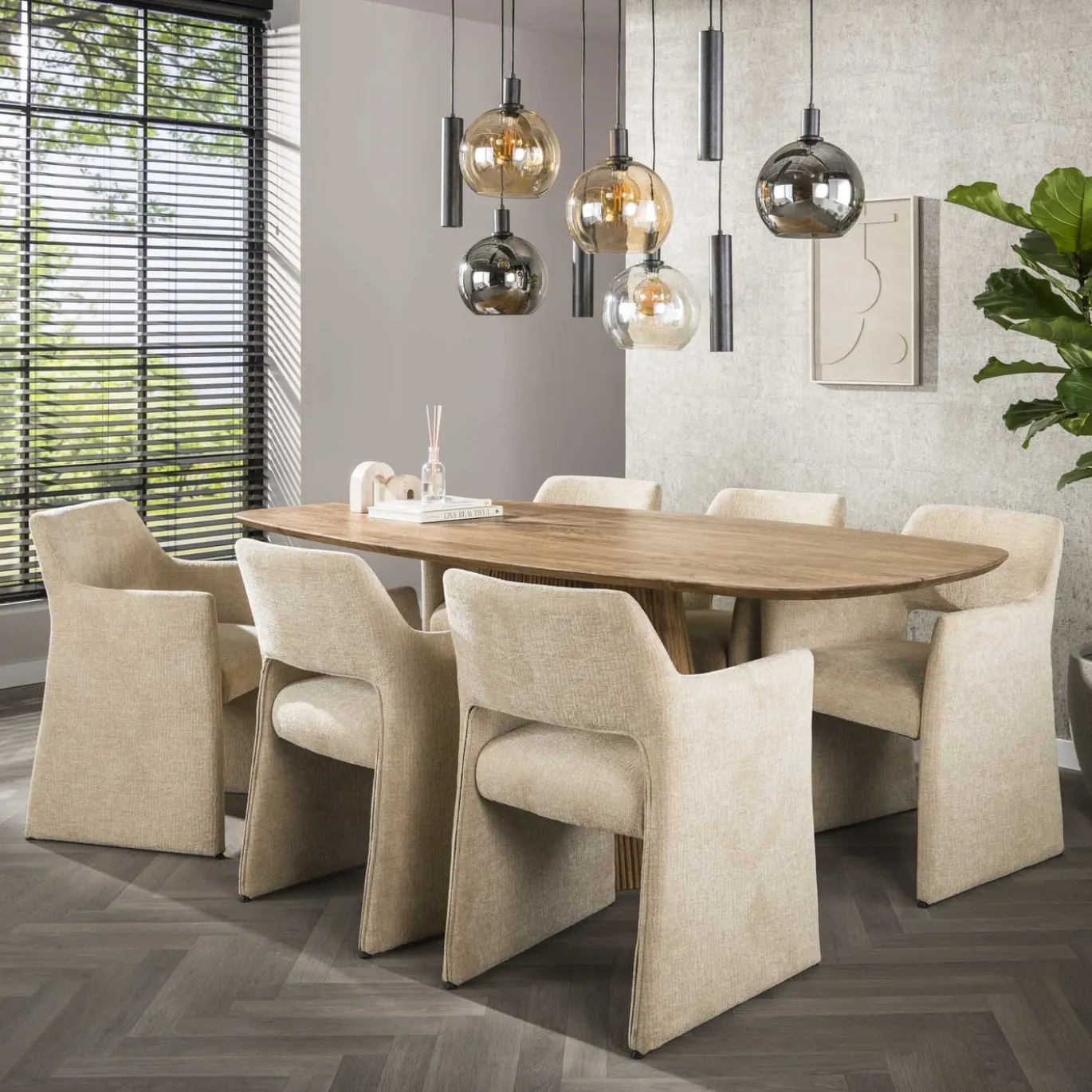 Hanglamp Sfera Tricolore 5+4-lichts Artic Zwart - Giga Meubel