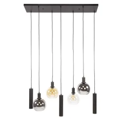 Hanglamp Sfera Tricolore 4+3-lichts Artic Zwart - Giga Meubel