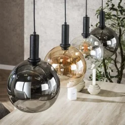 Hanglamp Sfera Tricolore 4-lichts Artic Zwart - Giga Meubel