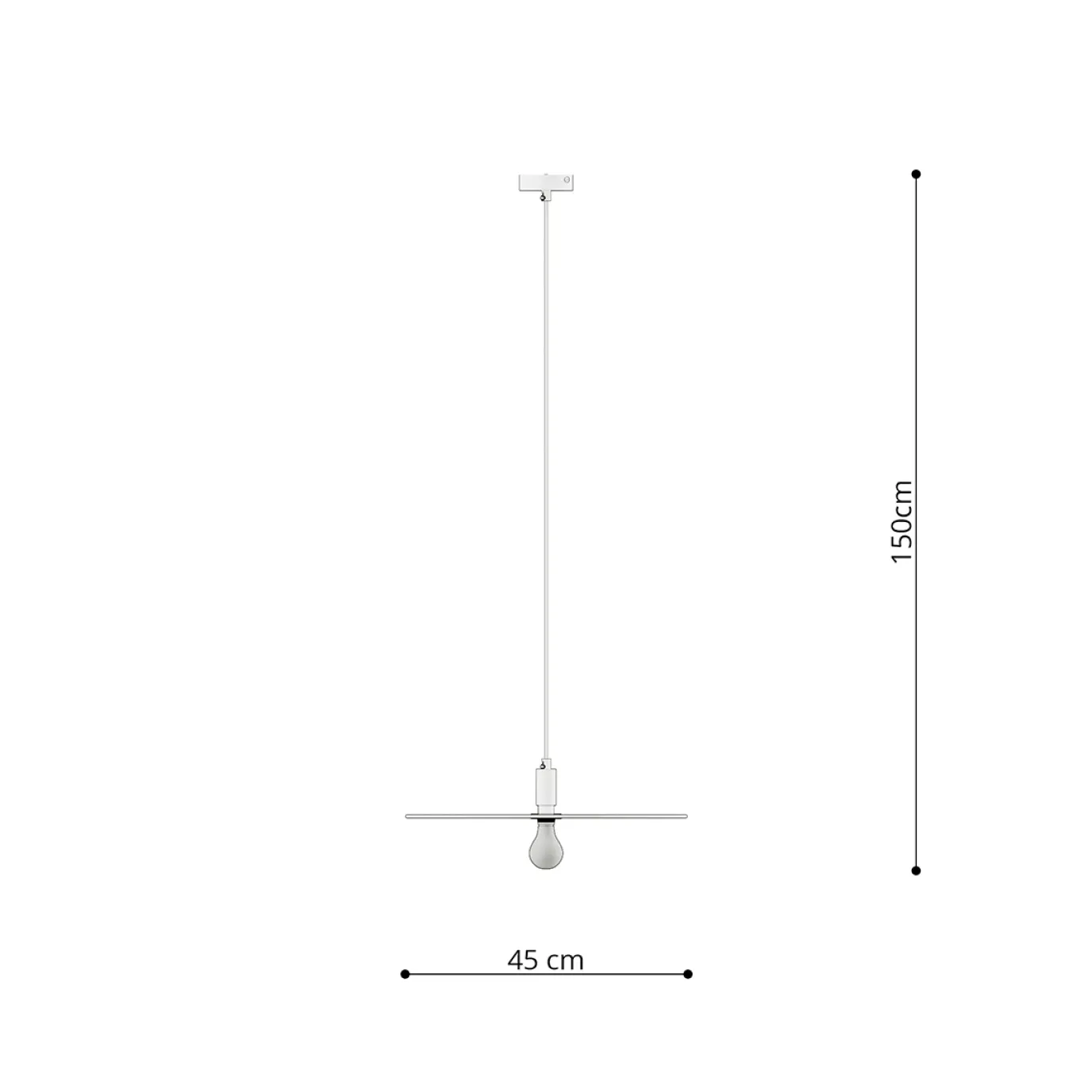 Hanglamp Sirkel Zwart Ø45cm - Giga Meubel