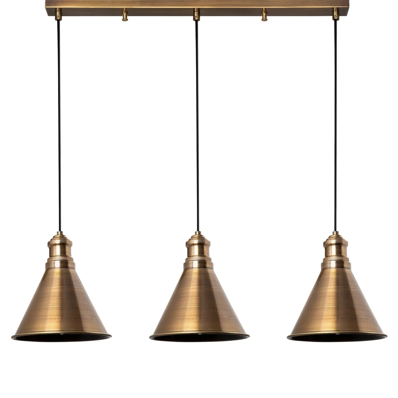 Hanglamp Sivani Triangle 3-Lichts Goud