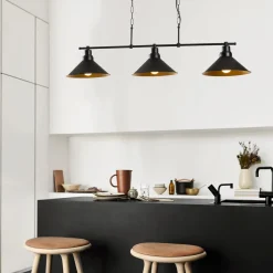 Hanglamp Sivani Vintage Zwart 3-Lichts