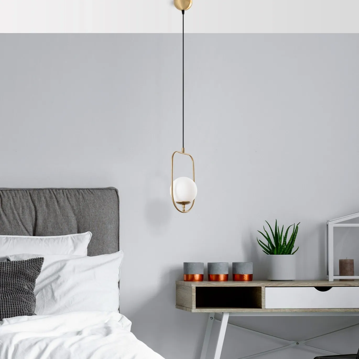 Hanglamp Skew Goud