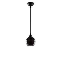 Hanglamp Smoked Bol 1-Lichts Zwart