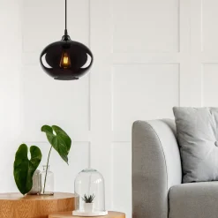 Hanglamp Smoked Glas Ø27cm