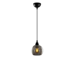 Hanglamp Smoked Rib Zwart
