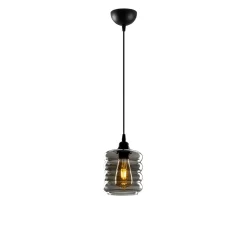 Hanglamp Smoked Tube Zwart